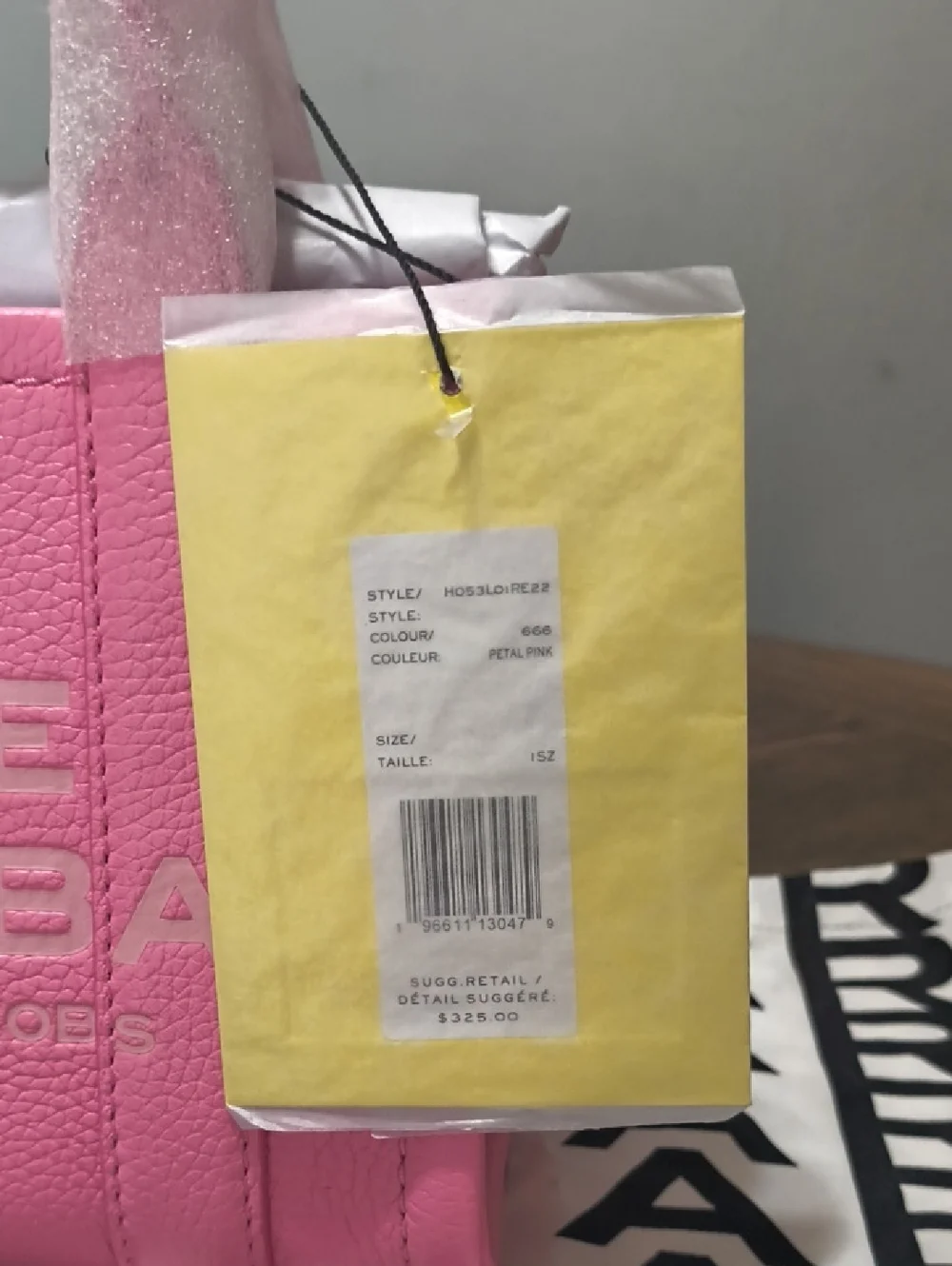 Marc Jacobs PETAL Pink 🩷 Micro Pebbled Leather Tote Bag - Picture 2 of 7